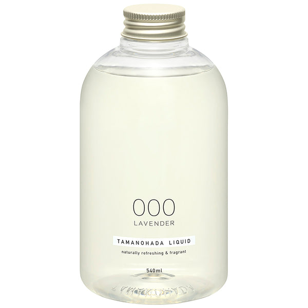 TAMANOHADA 本品为带有香气的沐浴露。在薰衣草精油中融入了迷迭香油。散发出花香型的优雅香气。